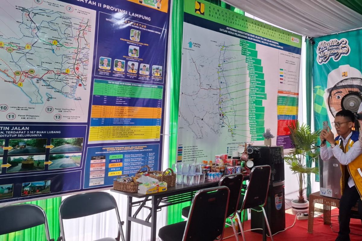 Twelve rest posts deployed on Lampung national roads during 2026 Lebaran homecoming