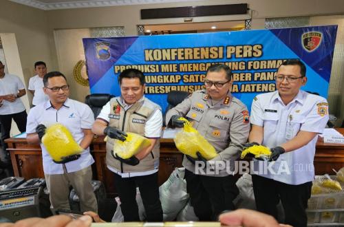 Central Java Police Dismantle Two Formalin Noodle Factories with Daily Production Capacity of 1.5 Tonnes
