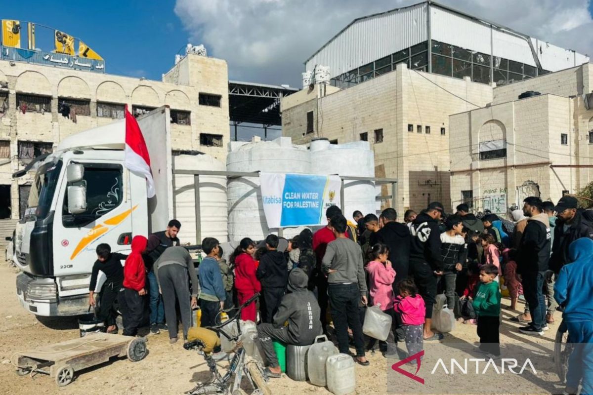 Baznas and Kitabisa deliver 200,000 litres of clean water to Gaza