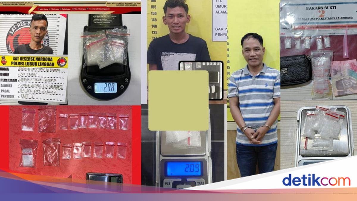 South Sumatra Police Arrest 3 Drug Dealers, 26 Methamphetamine Packets Ready for Distribution Seized