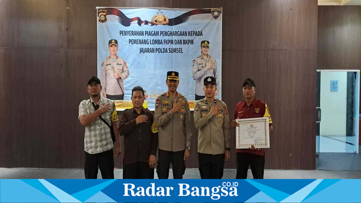 FKPM Pasar Lama Lahat Wins First Prize in South Sumatra Police Competition, Evidence of Police-Community Synergy