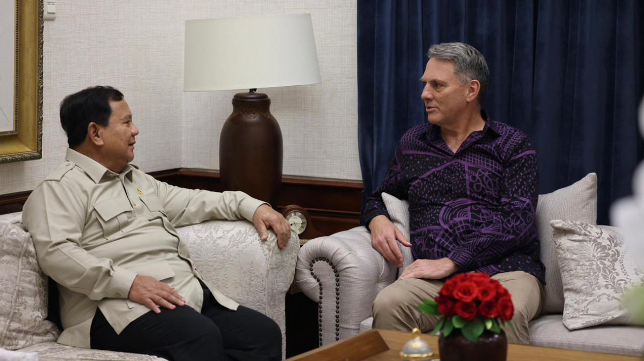 Prabowo Receives Visit from Australian Deputy Prime Minister Richard Marles, Key Issues Discussed