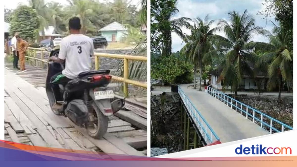 Before-and-After of Kampar Bridge in Riau Set for Official Opening by Police Chief