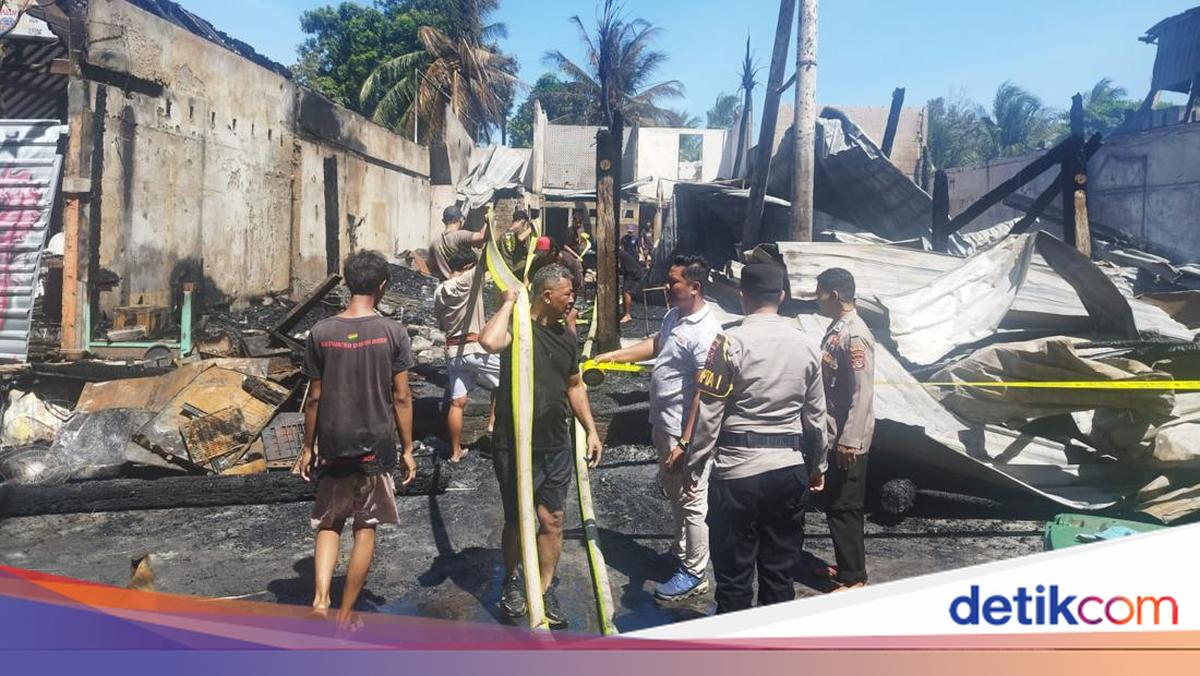 Major Fire in Gili Trawangan Suspected to Result from Electrical Short Circuit