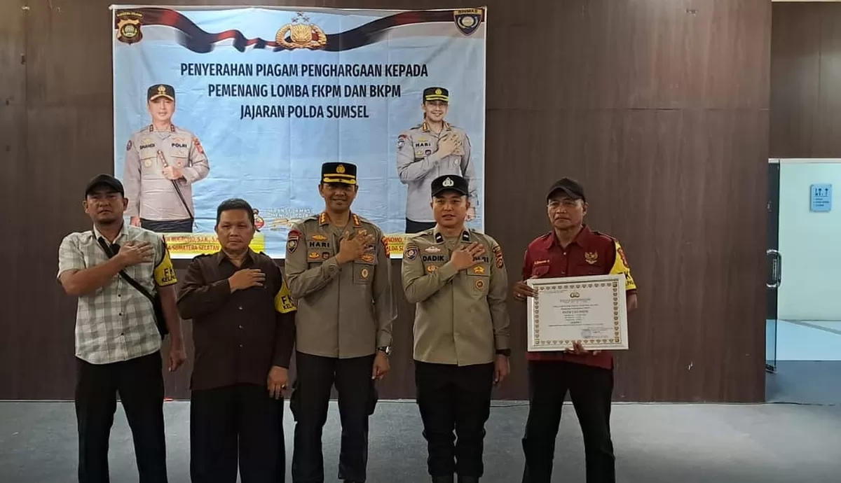 FKPM and BKPM of Pasar Lama District Win First Prize in South Sumatra Regional Police Competition