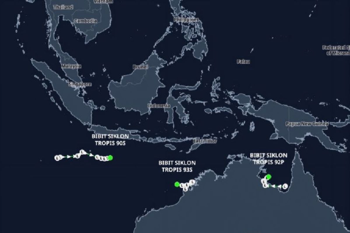 BMKG: Several Indonesian Regions at Risk of Heavy Rainfall from Tropical Cyclone Remnants