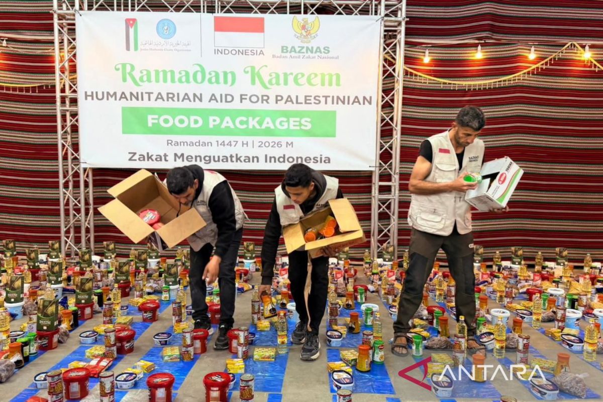Baznas distributes 33,917 food packages from Indonesian citizens to Palestine