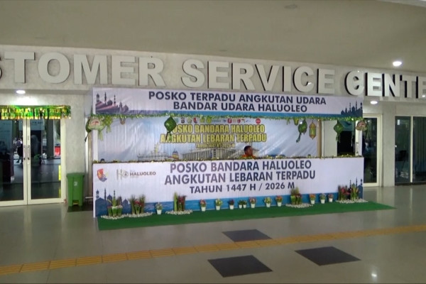Haluoleo Airport Kendari Opens Integrated Eid Transport Post for 2026