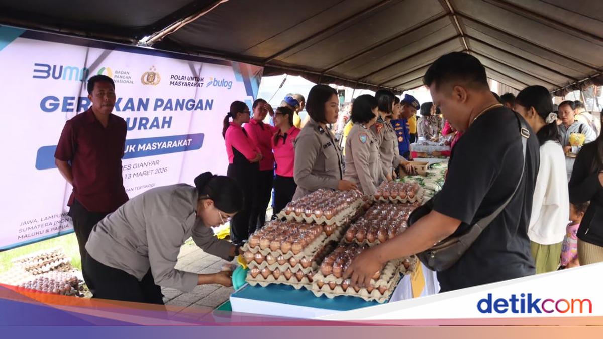 Gianyar Police Resort Holds Affordable Market with Cooking Oil and Eggs Seized by Residents