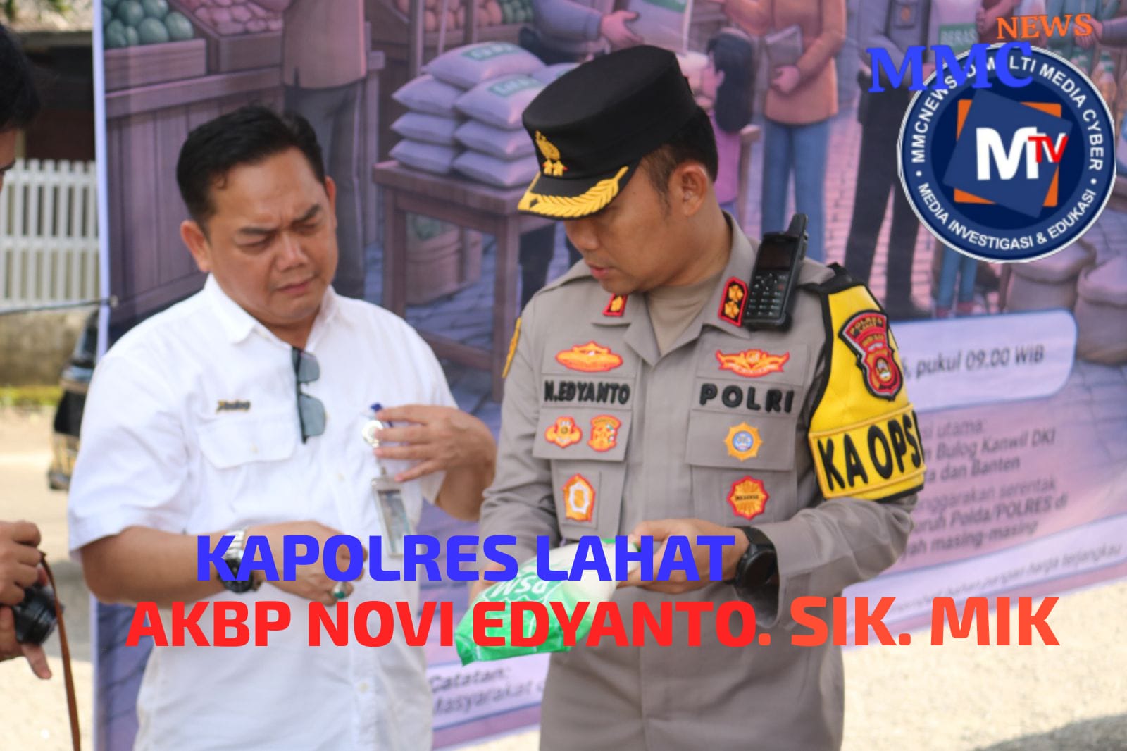 Lahat Police Chief Leads Direct Cheap Food Movement Initiative