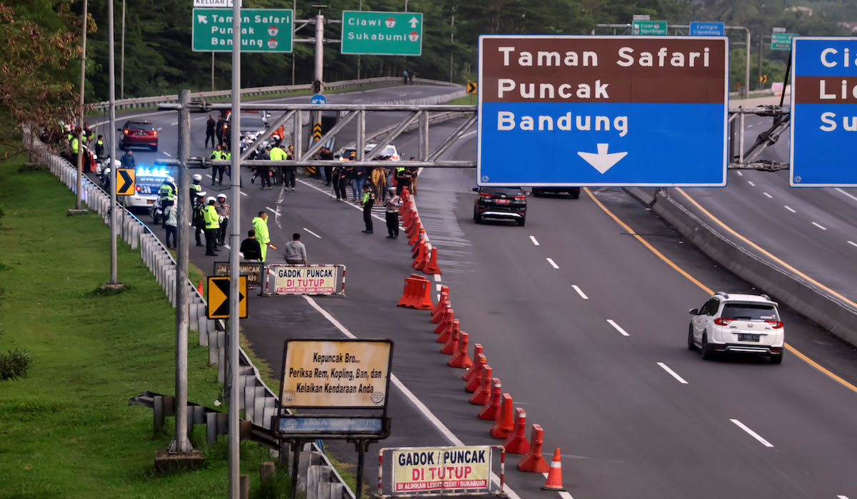 Seven Days Before Eid: Puncak Route Still Quiet, Police Alert to Evening Rush Build-up