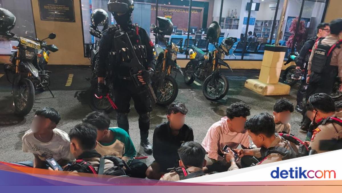 Brimob Metro Jaya Foils Street Brawls and Illegal Racing in North Jakarta and Bekasi, Eight Arrested