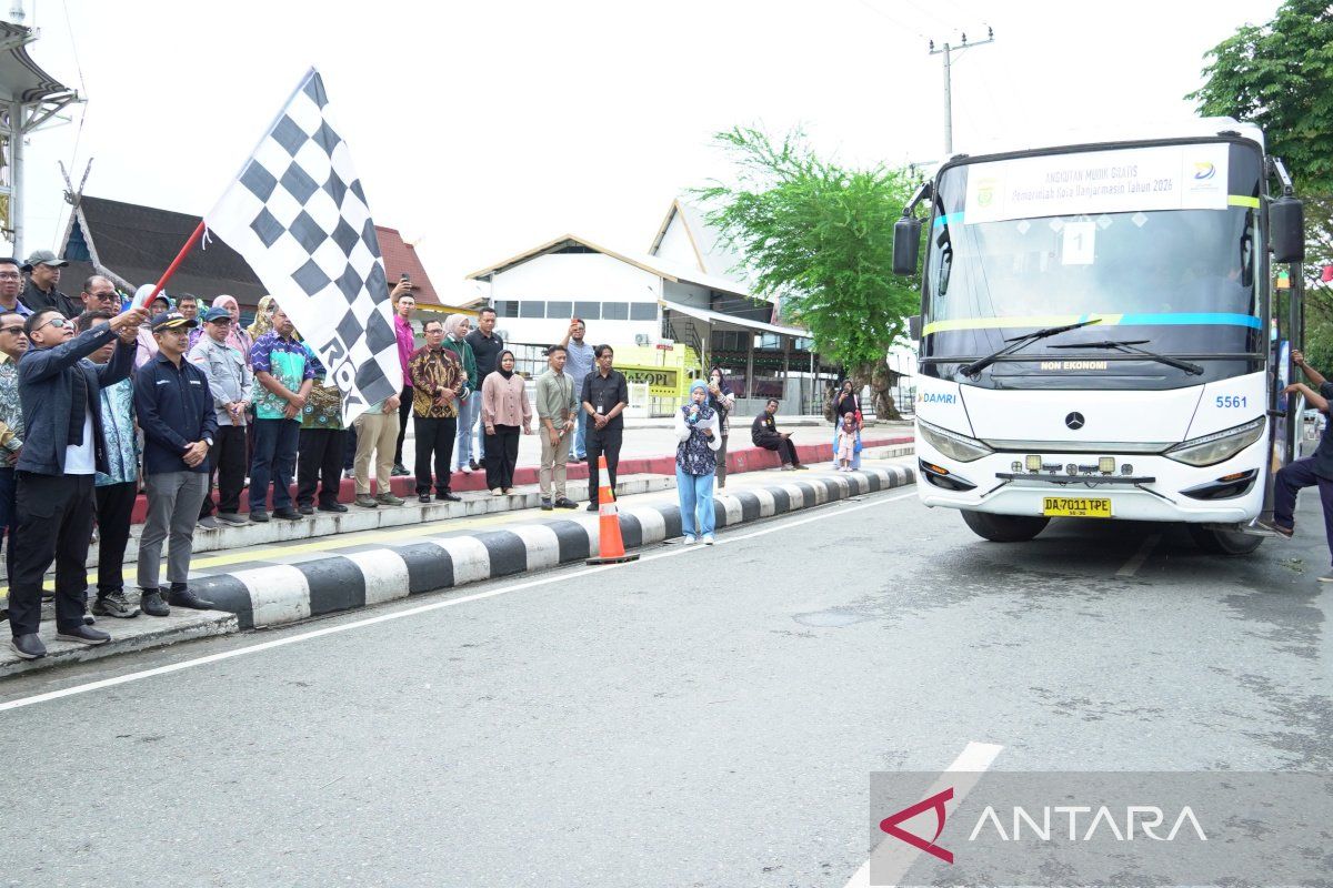 Banjarmasin City Government Dispatches Hundreds in Free Mudik Programme
