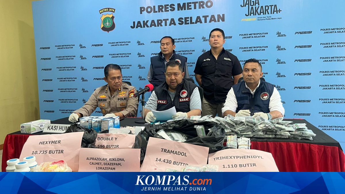 Two Schedule G Drug Sellers Arrested by Police in Jagakarsa with 28,243 Tablets Seized