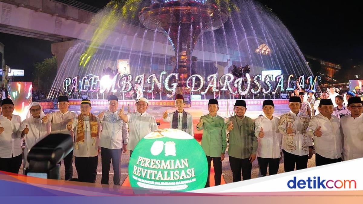 Tugu Cempako Telok Becomes New Icon of Palembang's Bundaran Air Mancur