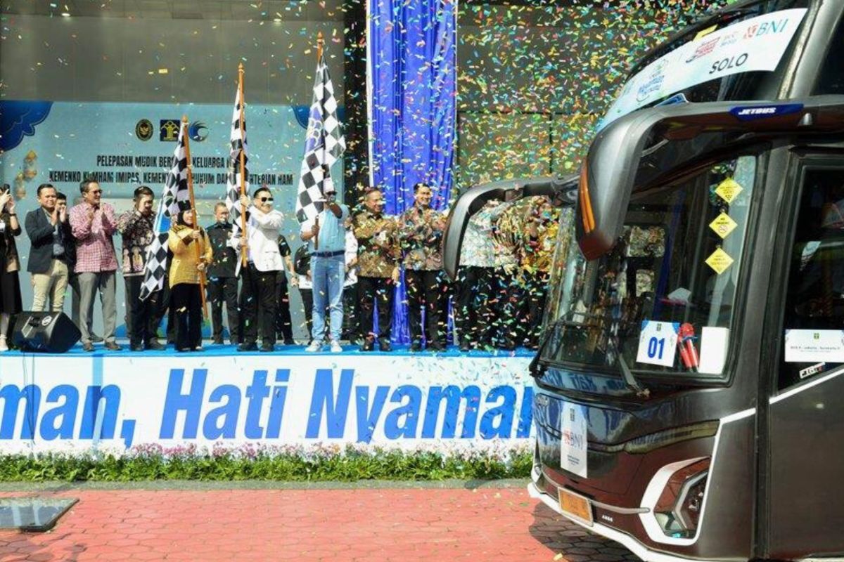 Kumham Imipas Sends Off 912 Participants on Collective Mudik Journey to Java and Sumatra