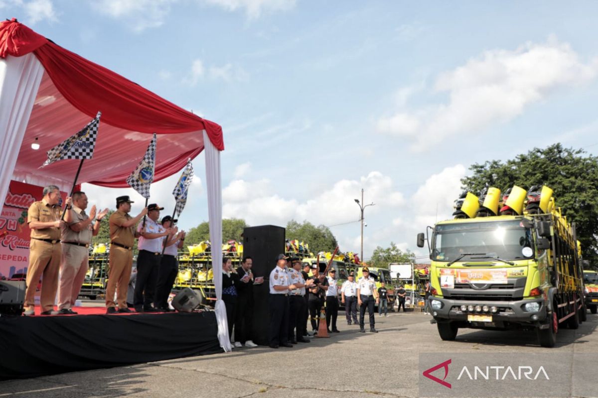 DKI Provincial Government Sends Off 388 Motorcycles for Mudik Travellers to Five Javanese Cities
