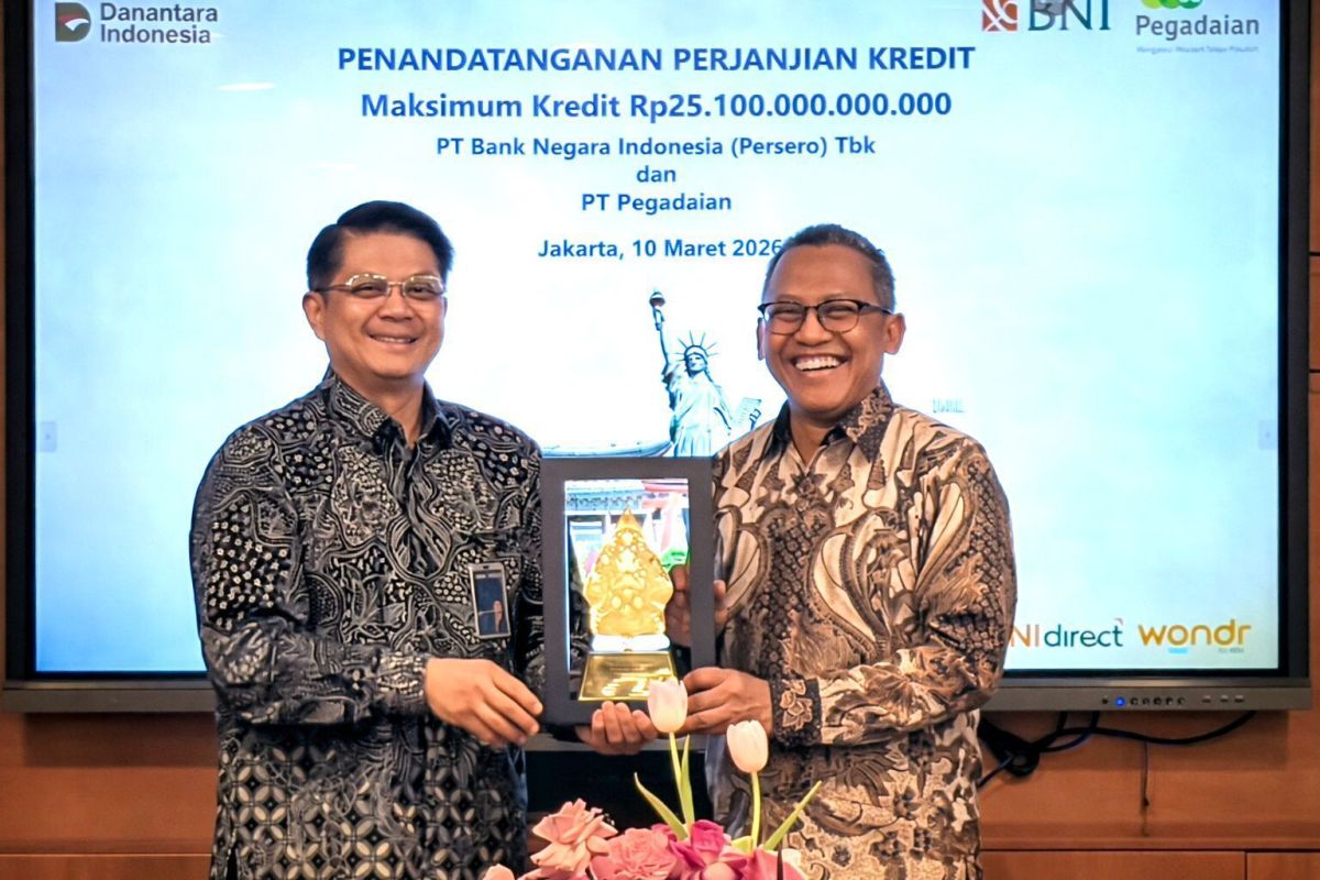 BNI extends credit facilities to Pegadaian totalling 25.1 trillion rupiah