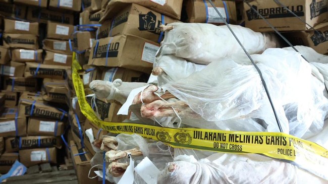 Bareskrim Uncovers Distribution of 12.9 Tonnes of Expired Lamb Meat