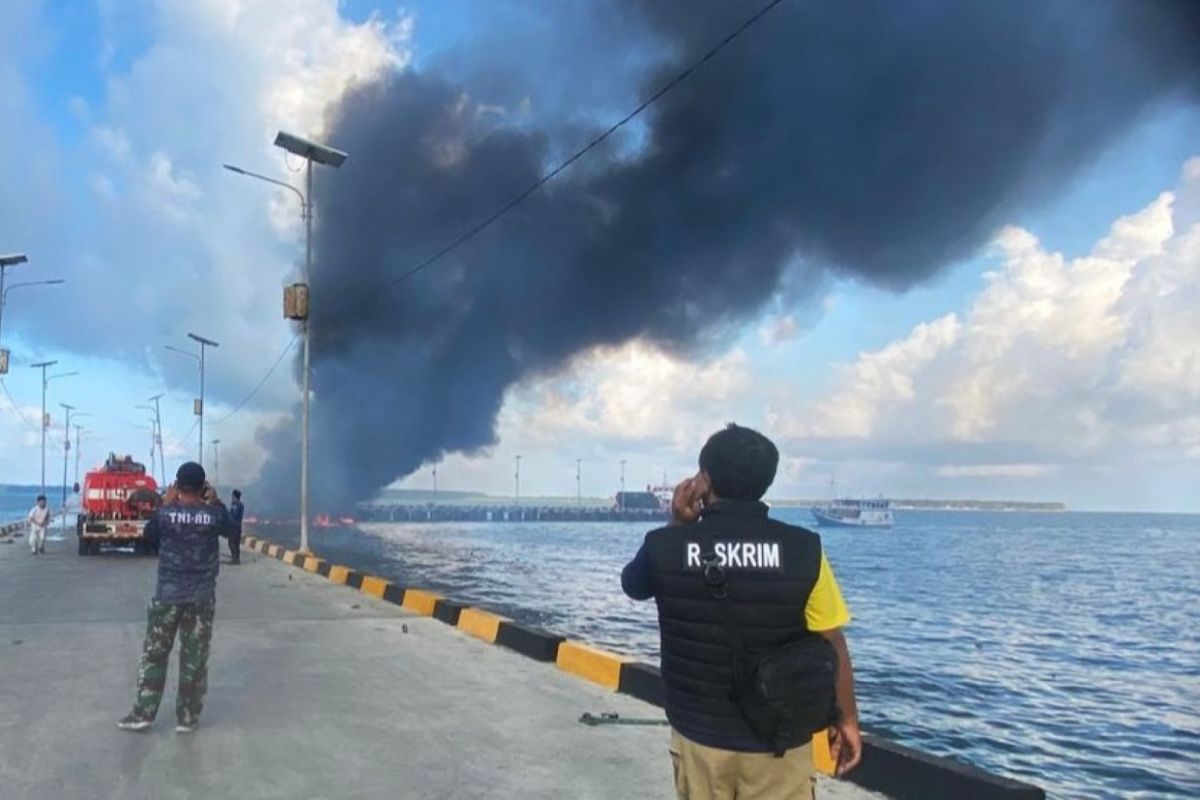 Ship KM Citra catches fire in Selayar with two fatalities