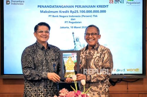 BNI Increases Credit Facility by Rp 10 Trillion to Pegadaian, Total Financing Reaches Rp 25.1 Trillion
