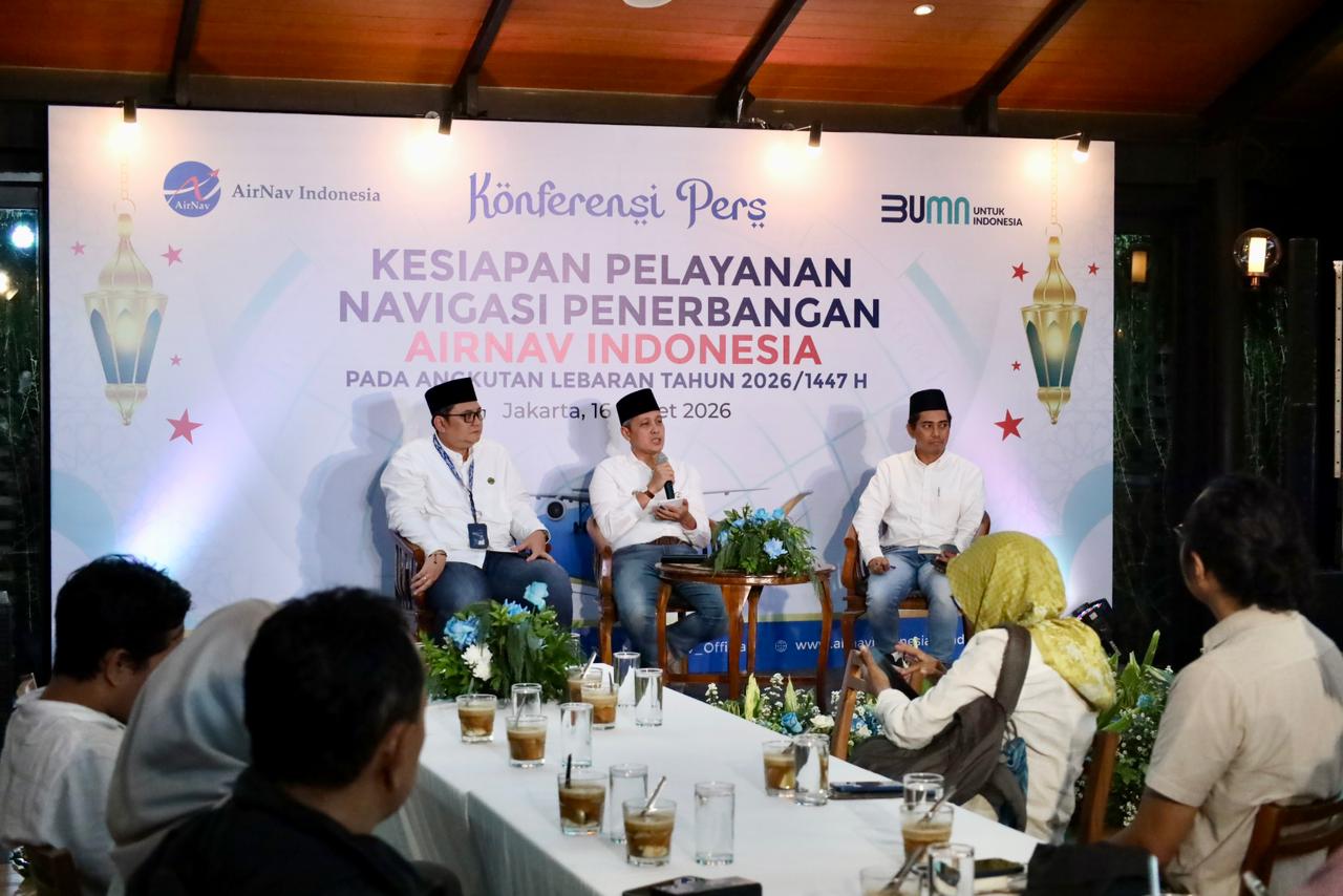 AirNav Indonesia Prepared to Handle 2026 Lebaran Transport Period