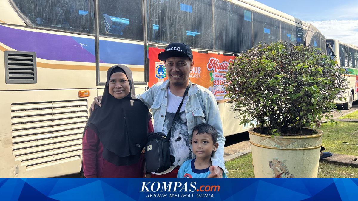 Wawan's Joy at Free Mudik with Family: Usually I Ride a Motorcycle, Wife and Children Take the Bus