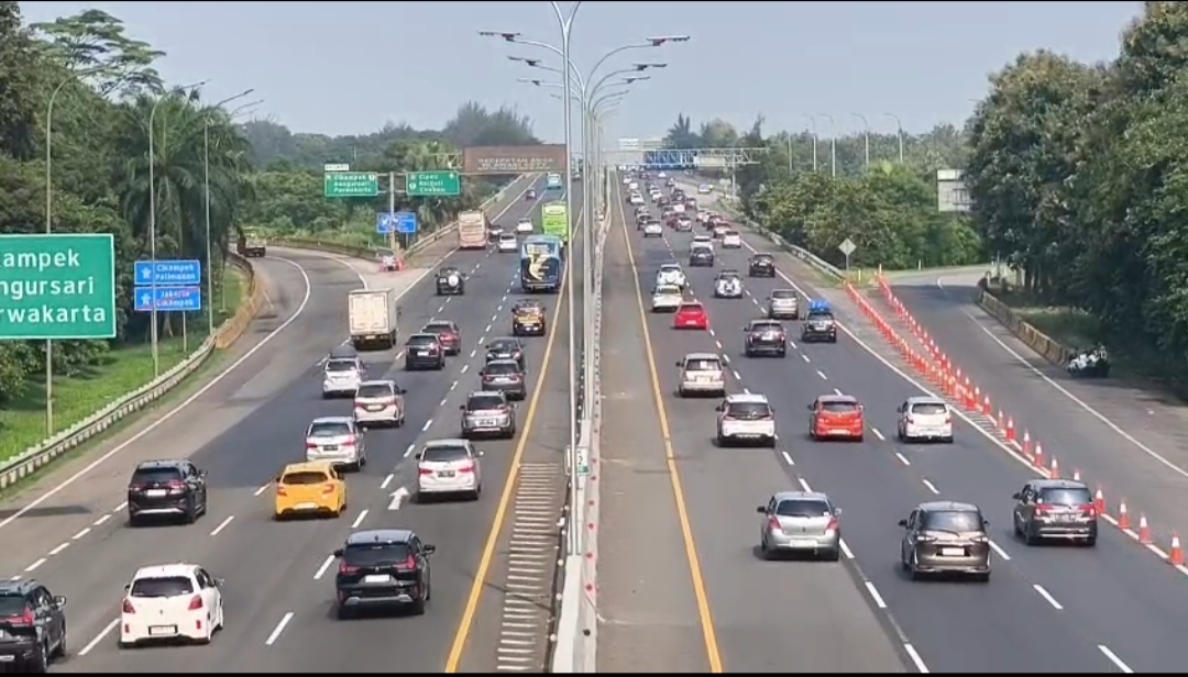 One-Way Traffic System Officially Implemented on Cipali Toll Road KM 72 to KM 188