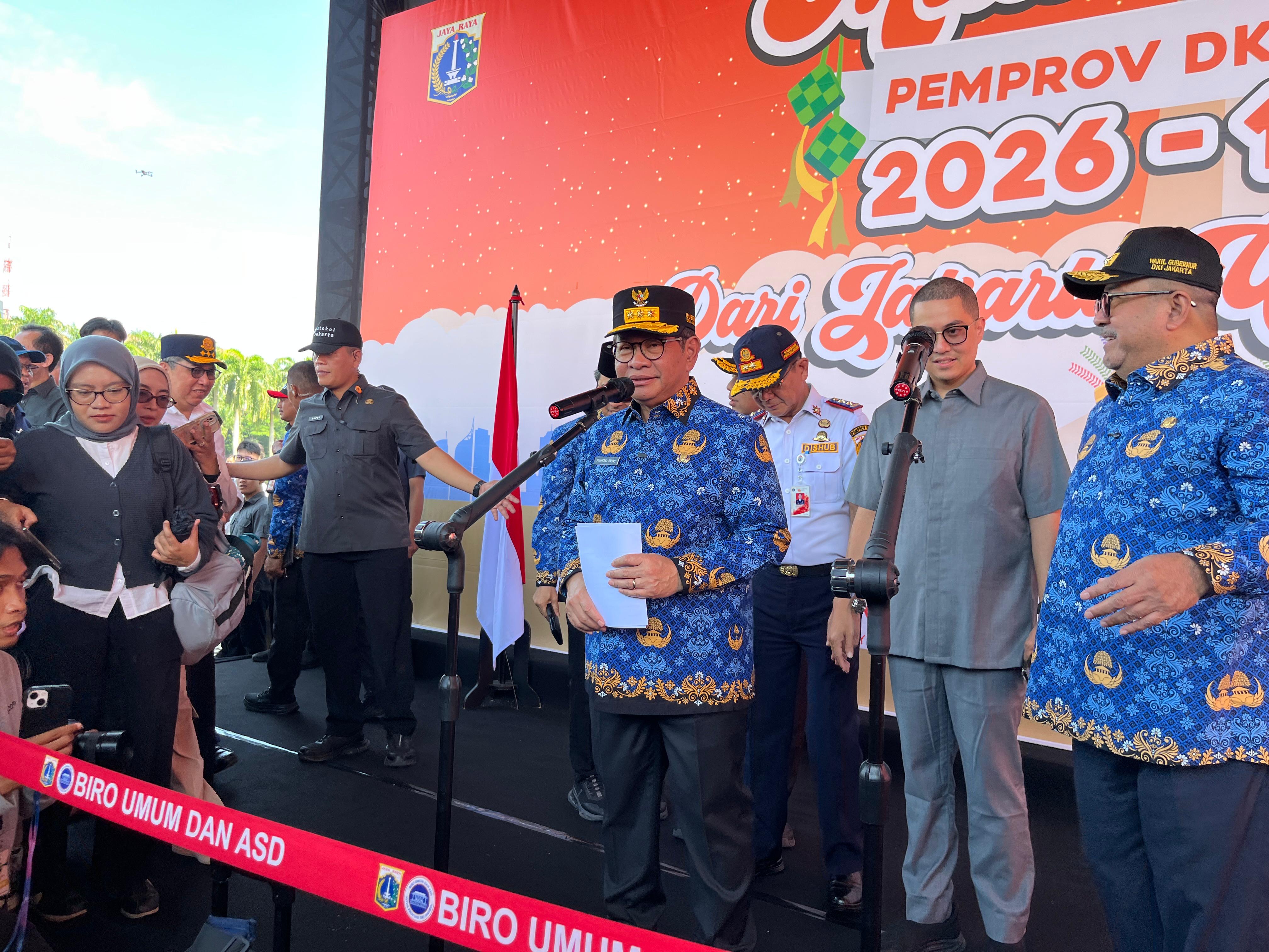 Bank Jakarta Strengthens Free Mudik Programme, 20 Buses Dispatched from Monas Junction