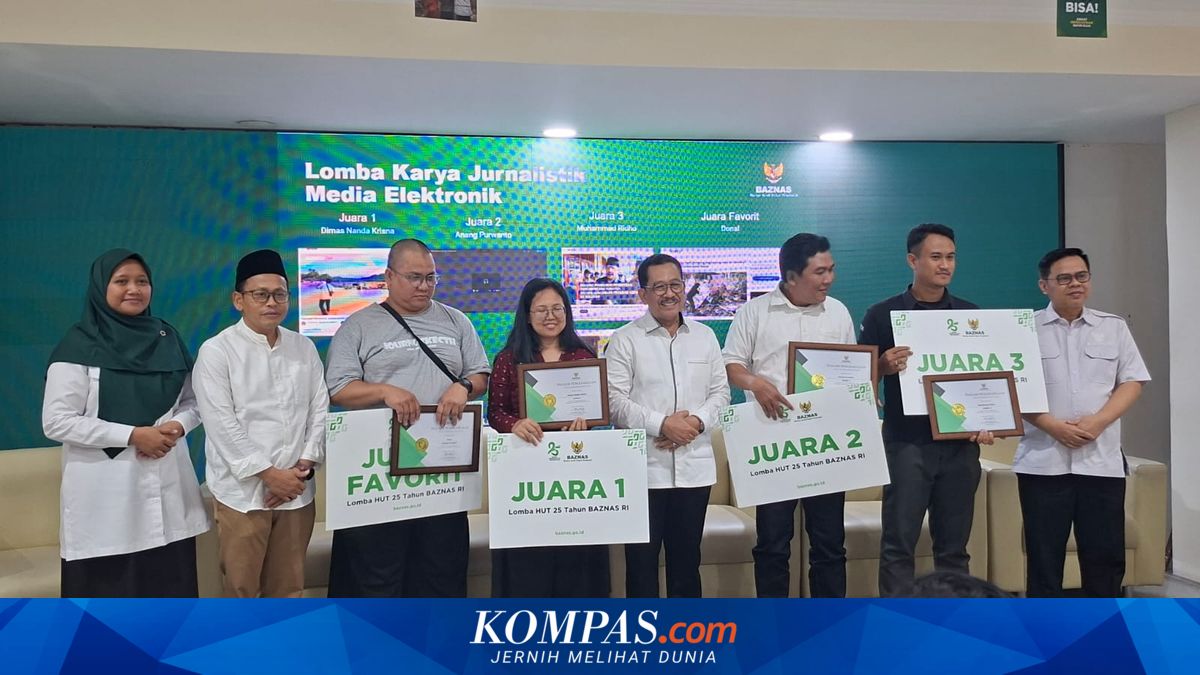 Two Kompas.com Journalists Receive Baznas RI Journalism Award