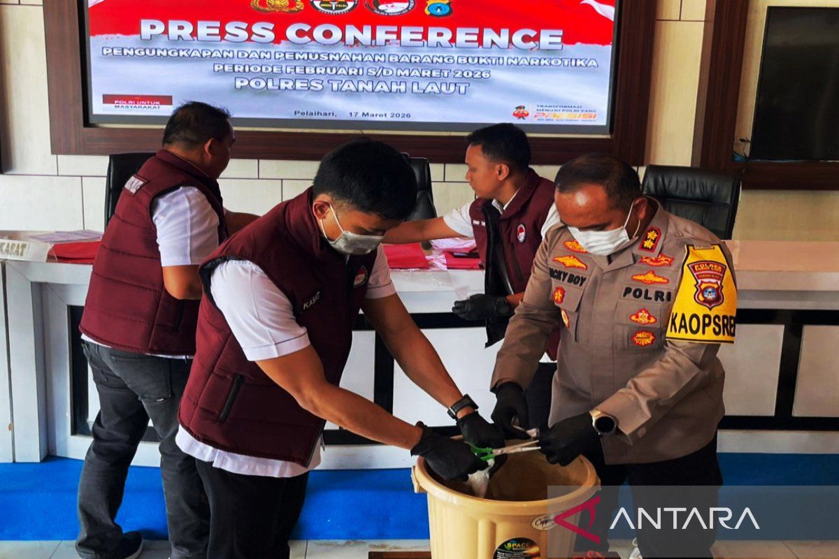 Tanah Laut Police Uncover 14 Methamphetamine Cases During Ramadhan Period