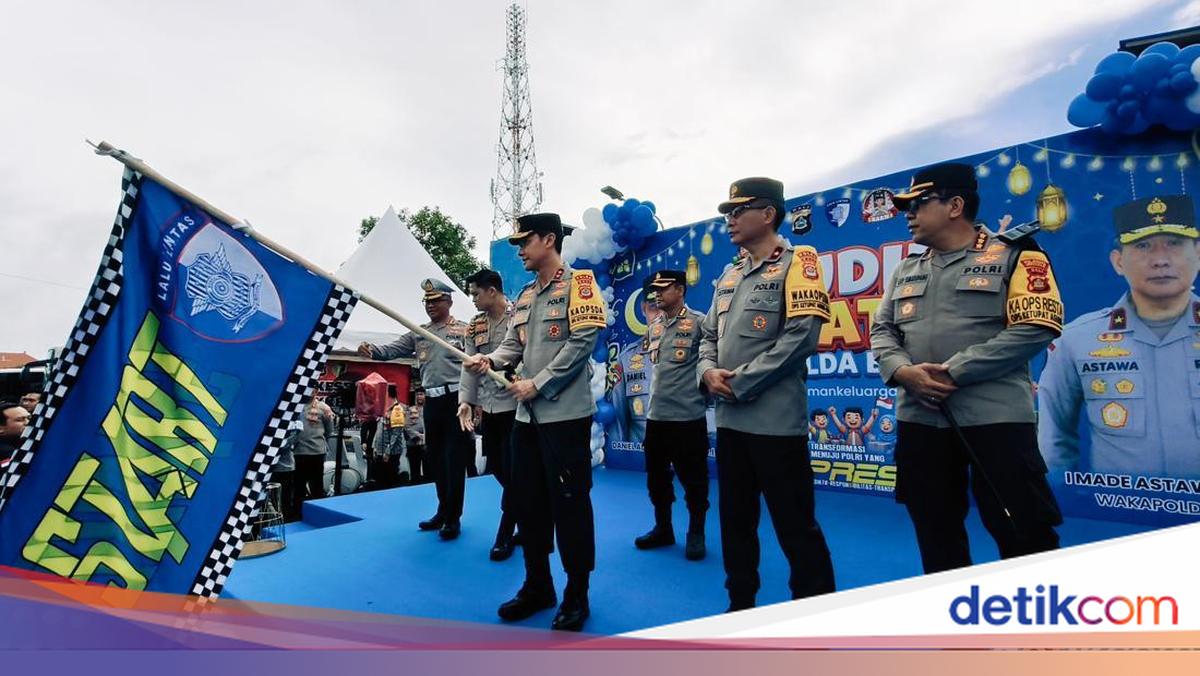 Bali Police Free Mudik Programme Departs 25 Buses in Stages