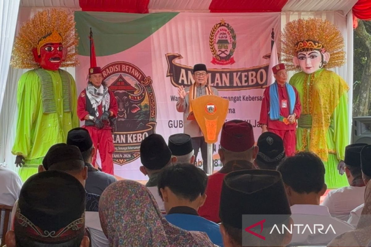Pramono hopes Betawi harmony is maintained through the Andilan Kebo tradition