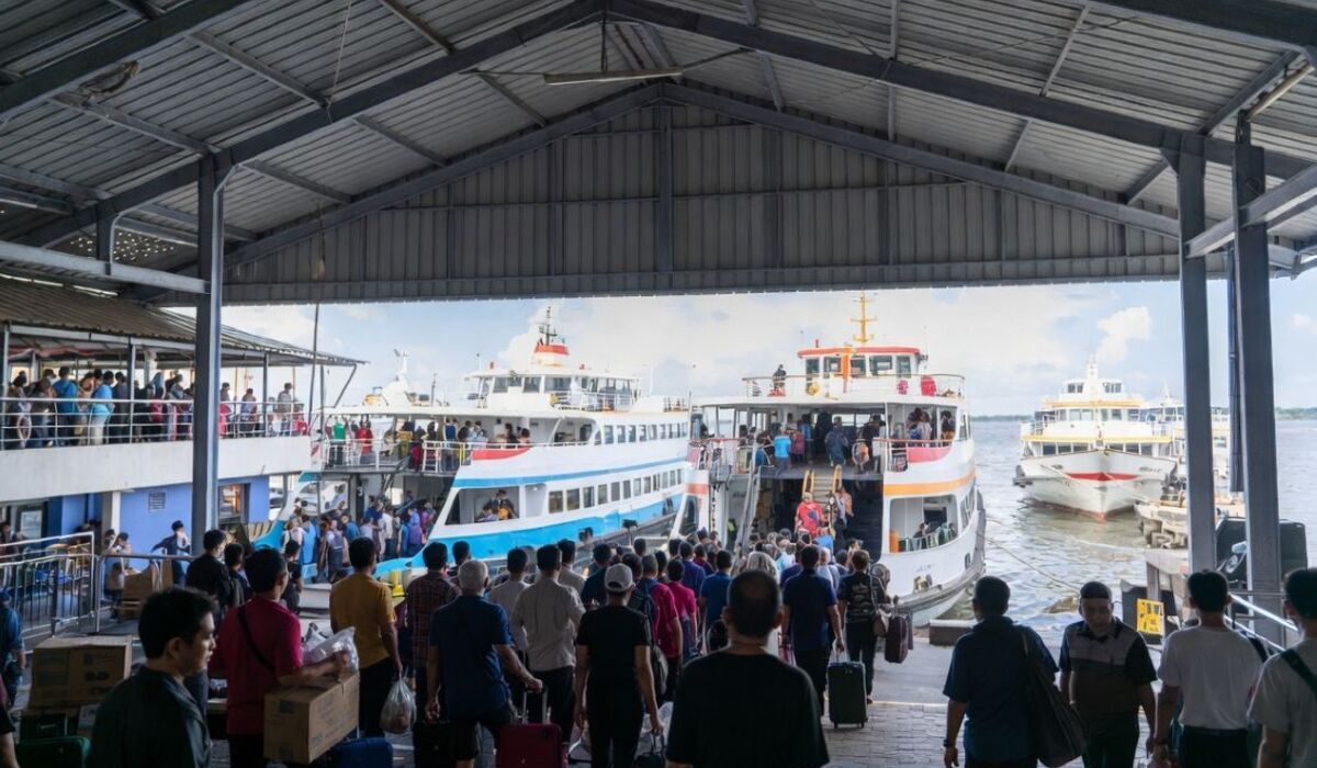 Batam Domestic Ports Crowded with Holiday Travellers, Passenger Numbers Rise Significantly