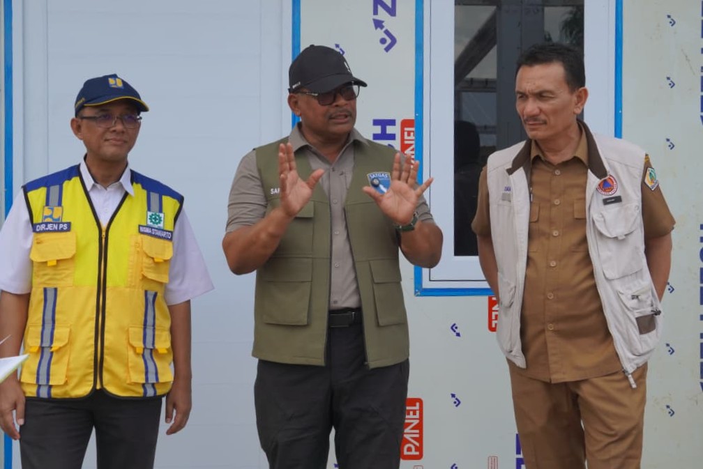 Aceh PRR Task Force Inspects Final Temporary Housing Construction in North Aceh