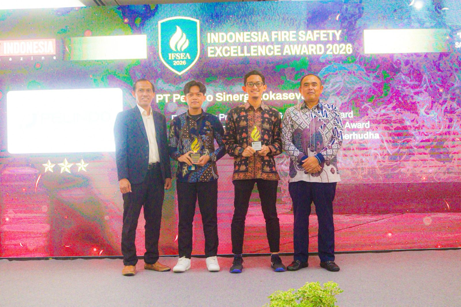 PT Pelindo Sinergi Lokaseva Wins Three Awards at Indonesia Fire Safety Excellence Award 2026