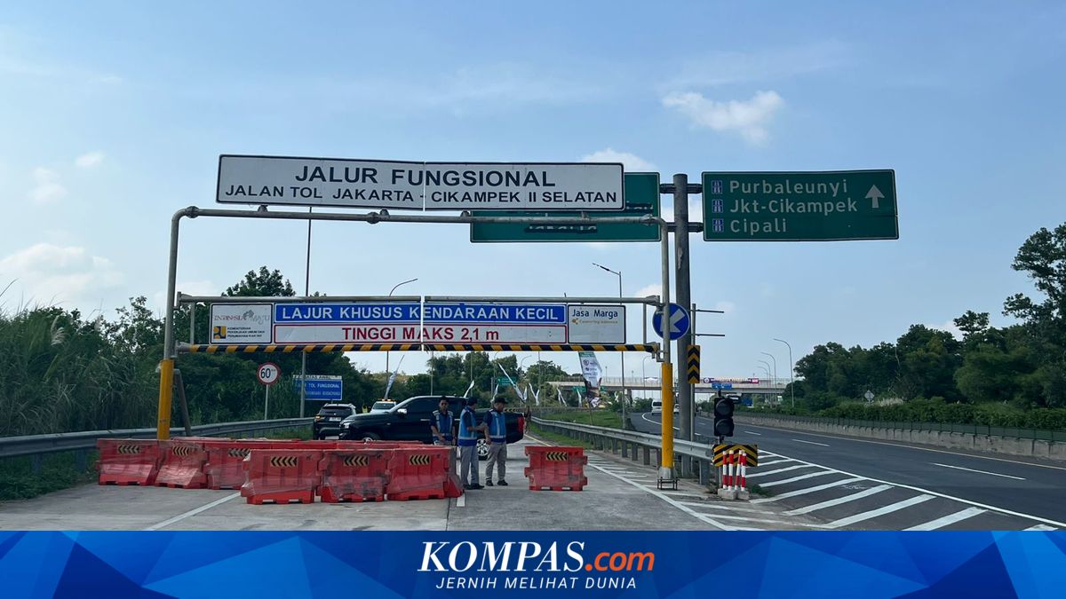 Functional Lane of Japek II South Opened, Impact of Contraflow on Japek Toll Road
