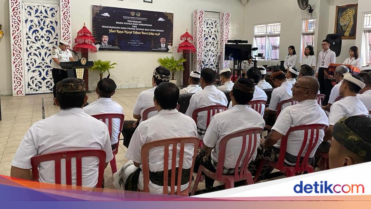 84 Inmates at Tabanan Prison Receive Nyepi Remission, Sentence Reductions of 15 Days to Two Months