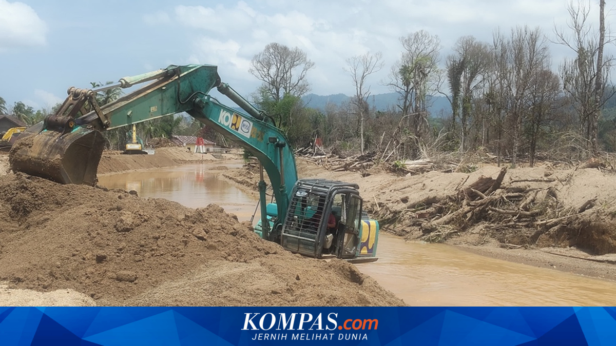 Normalised by the Directorate General of Water Resources of the Ministry of Public Works, Aek Doras River in Sibolga Ready to Enter Rehabilitation and Reconstruction Phase