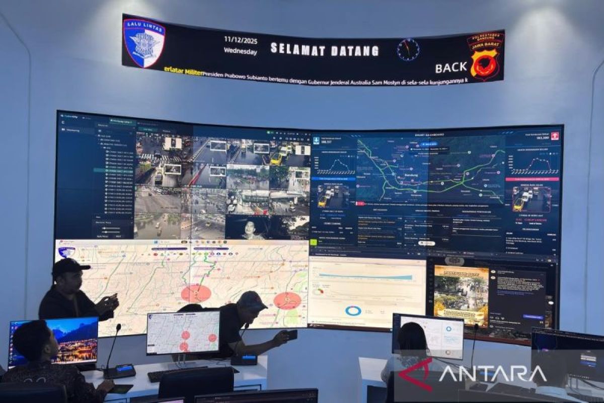 Bandung Police Headquarters Uses AI to Monitor Eid Exodus Traffic in 2026