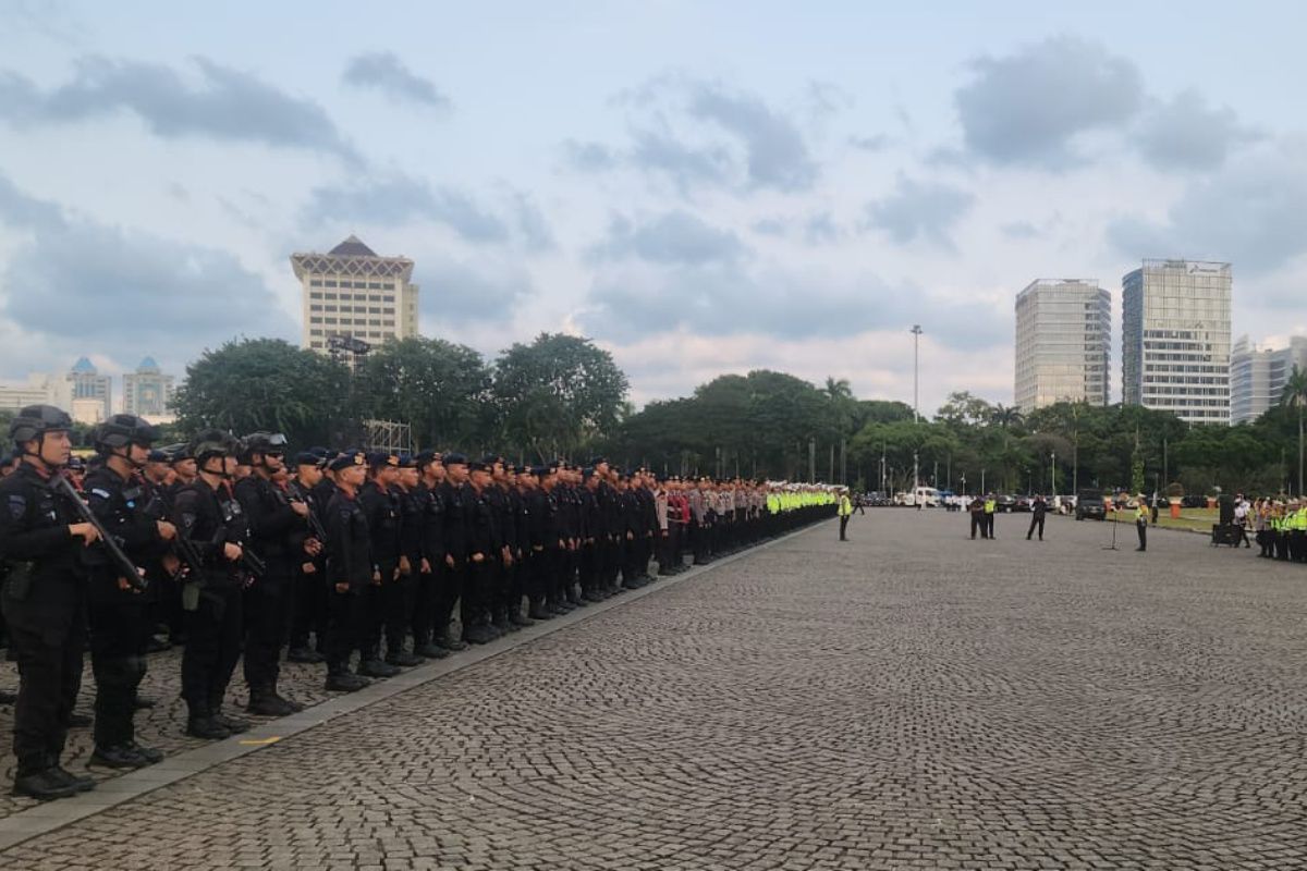 Police Deploy 1,596 Personnel to Secure Takbiran Night in Jakarta