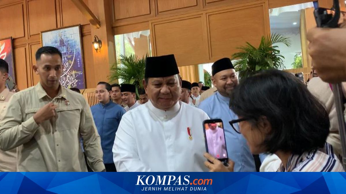 Enthusiasm of Citizens During Halalbihalal at the Palace, Shouts of "Long Live Pak Prabowo!"