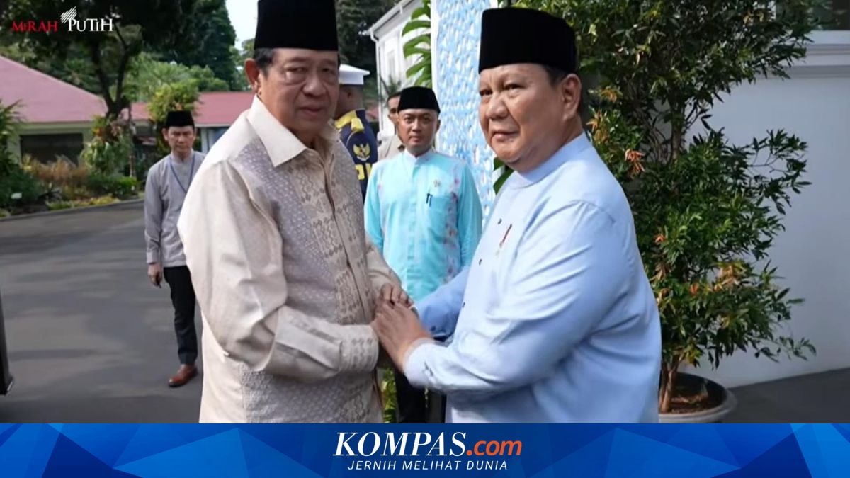 SBY Attends Halalbihalal at the Palace, Greeted Directly by Prabowo