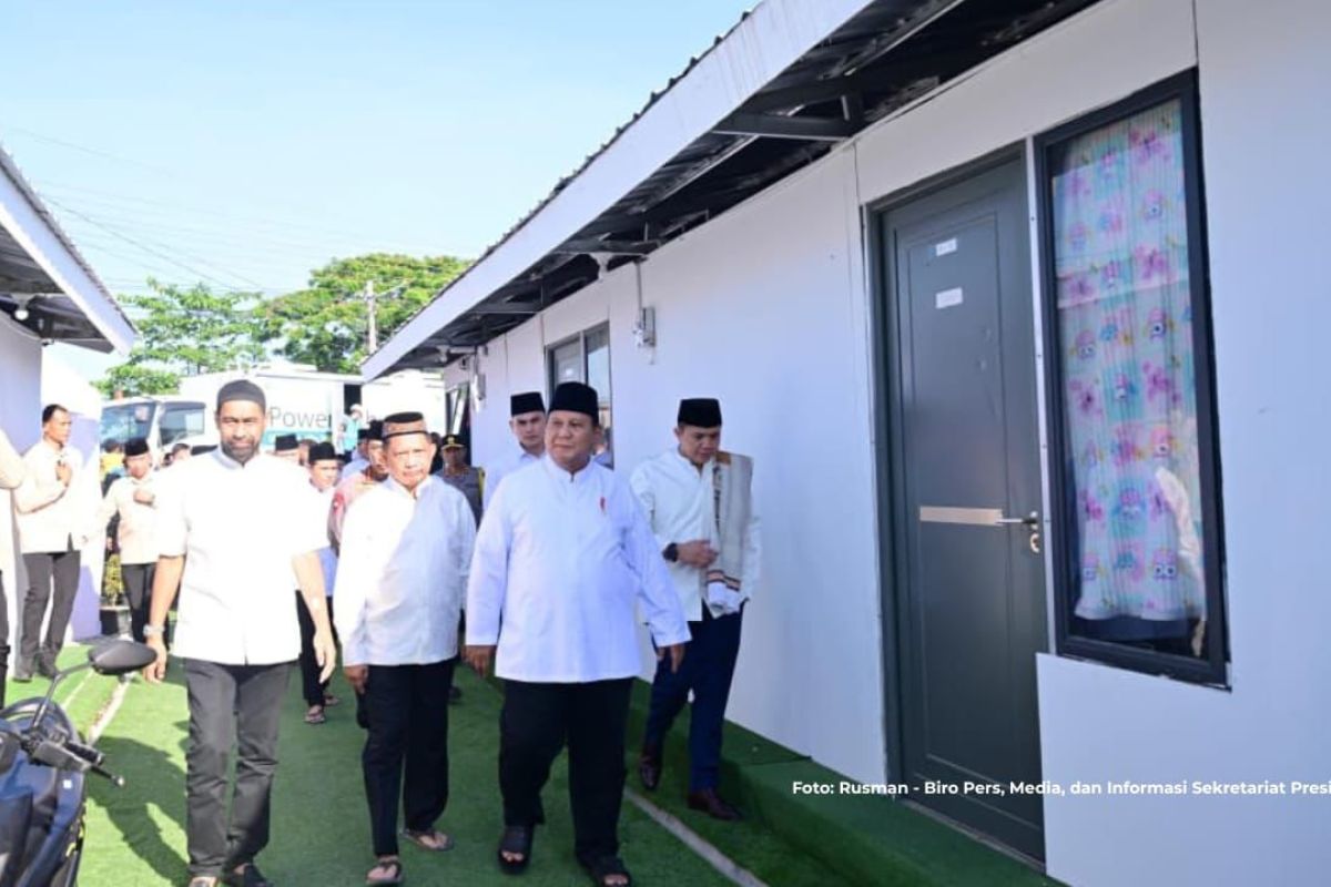 President Prabowo reviews post-disaster recovery in Aceh Tamiang