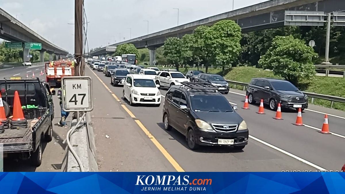 Contraflow at KM 55 on Jakarta-Cikampek Toll Road Closed, Redirected to KM 47