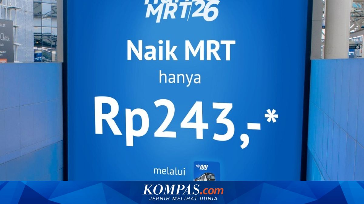 Ride Jakarta MRT for Just Rp 243, Check the Requirements Here