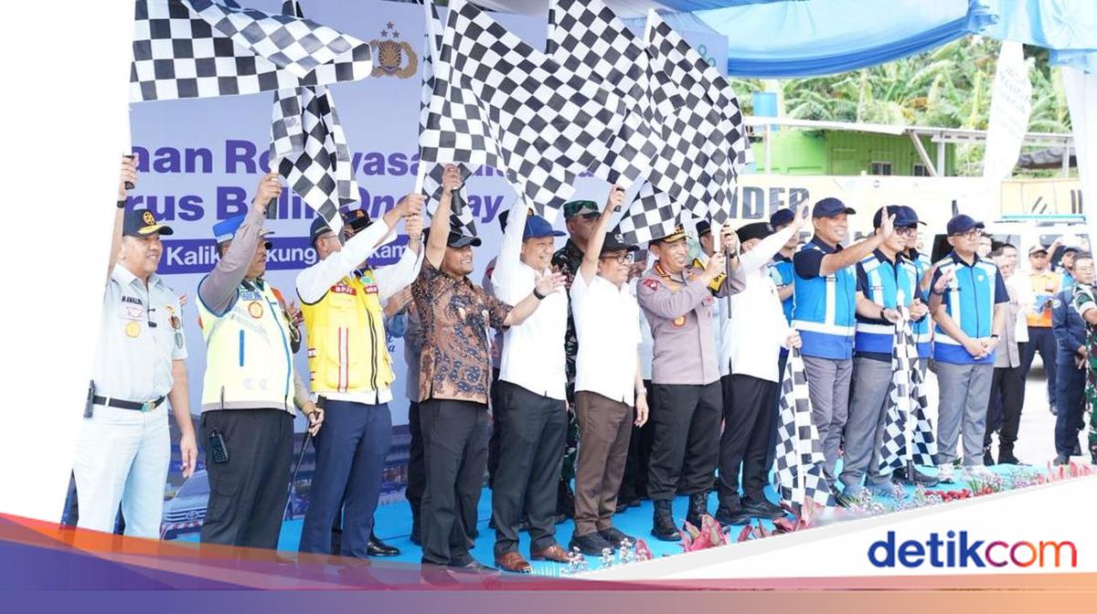 Led by the National Police Chief, National One-Way Traffic for Lebaran Return Flow Officially Opened!