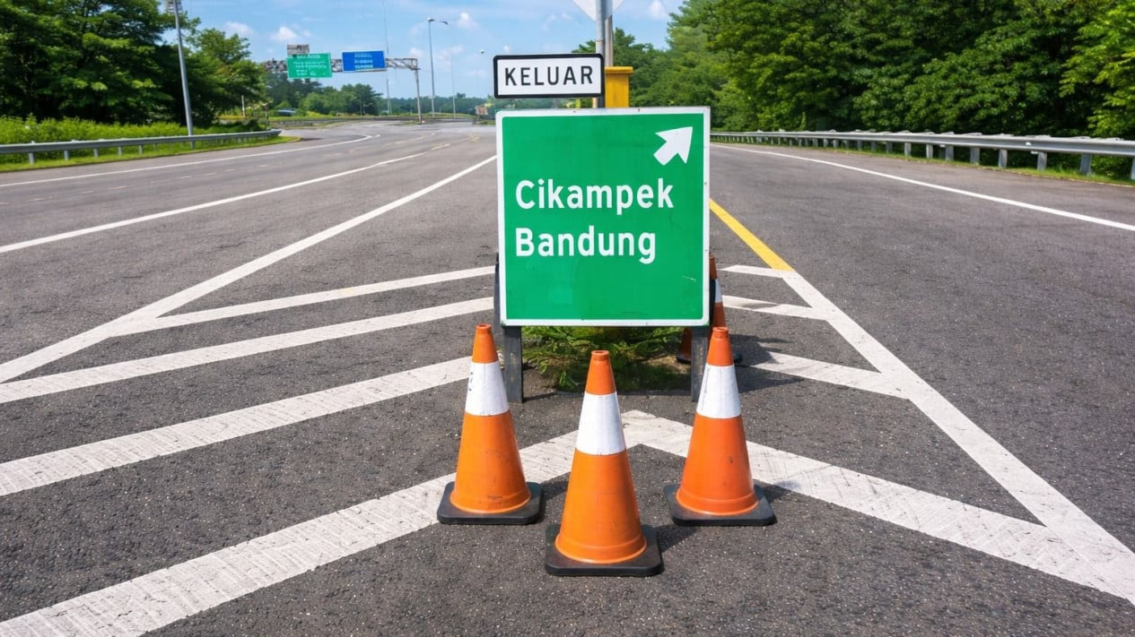 National One-Way System Implemented, Vehicles Heading to Bandung Advised to Exit at KM 72 on Jakarta-Cikampek Toll Road