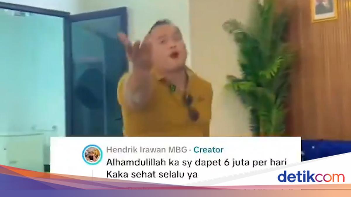 Viral Man Dancing in MBG Kitchen Explains the 'Rp 6 Million Earnings'