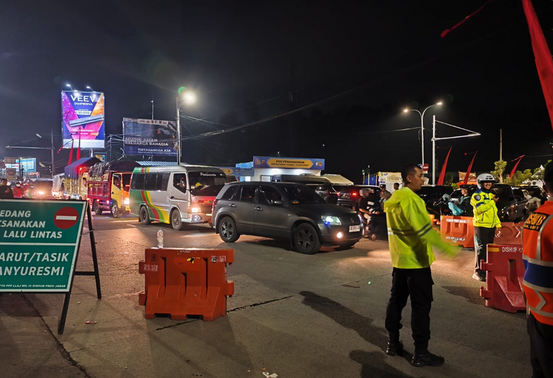 One-Way System in Garut Effectively Manages Return Traffic, with 54,020 Vehicles Passing to Bandung-Jakarta